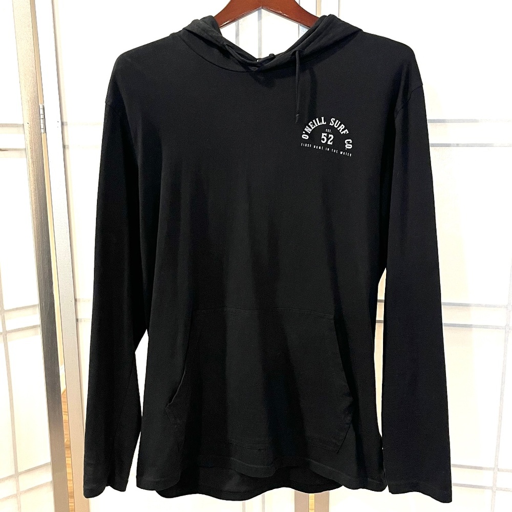 ONeill Men's  Black Long Sleeve Hooded T-Shirt - Size M